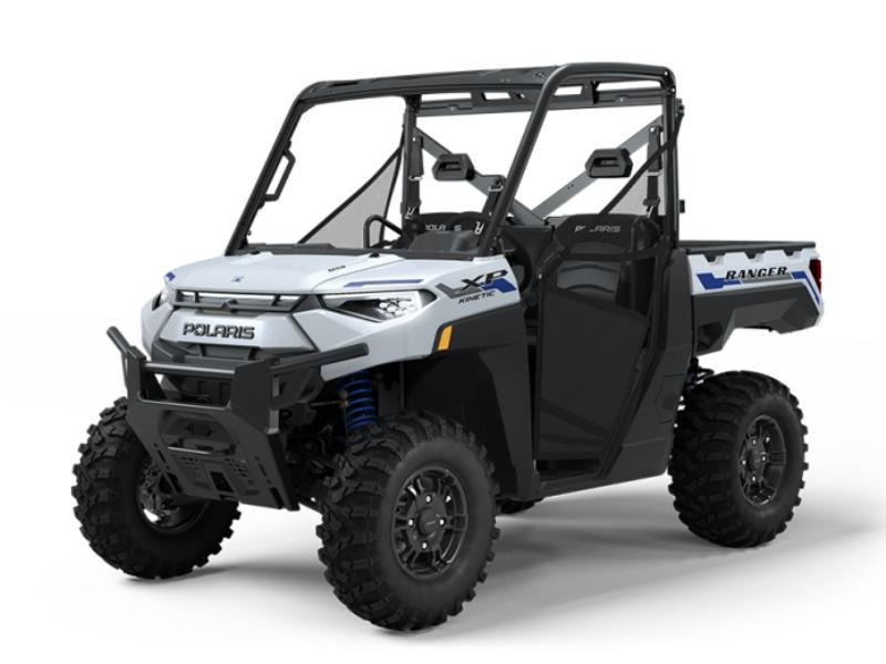 2024 Polaris Ranger XP Kinetic Premium utility side-by-side from Polaris, right-side studio view