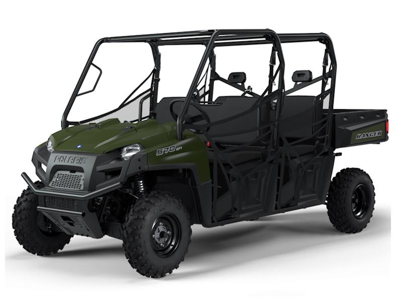 2025 Polaris Ranger Crew 570 Full-Size utility side-by-side from Polaris, right-side studio view