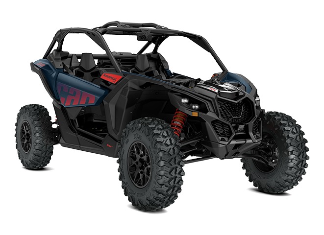 2026 Can-Am Maverick X3 DS TURBO RR sport side-by-side from Can-Am, right-side studio view