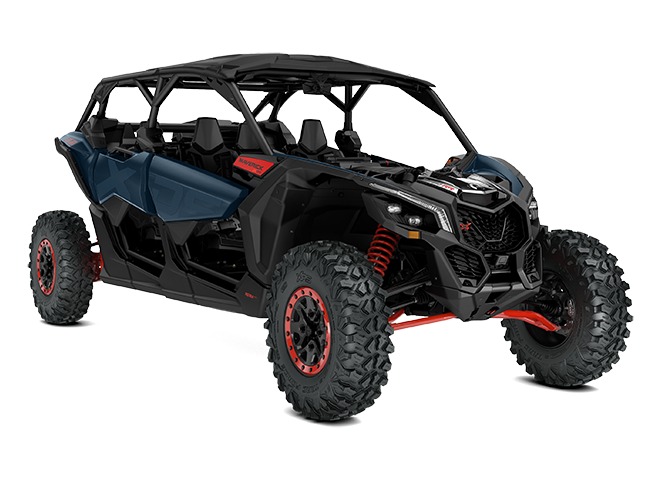 2026 Can-Am Maverick X3 MAX X ds TURBO RR sport side-by-side from Can-Am, right-side studio view