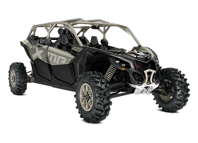 2026 Can-Am Maverick X3 MAX X mr TURBO RR 72 sport side-by-side from Can-Am, right-side studio view