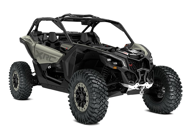 2026 Can-Am Maverick X3 X rc TURBO RR 64 sport side-by-side from Can-Am, right-side studio view