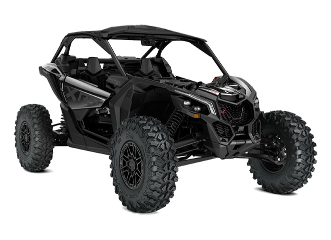 2026 Can-Am Maverick X3 X rs TURBO RR sport side-by-side from Can-Am, right-side studio view