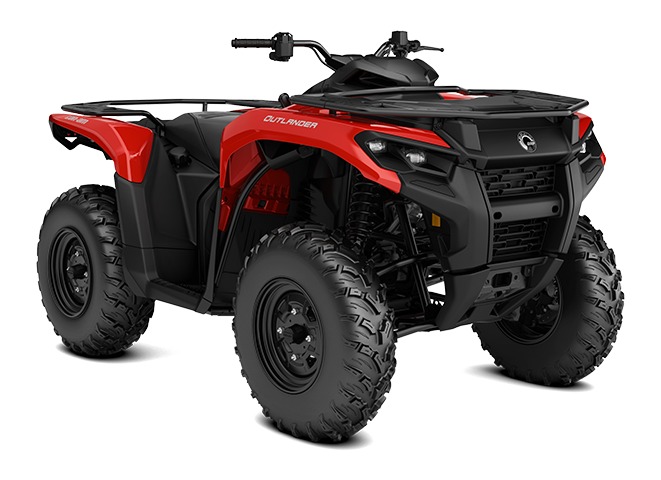 2026 Can-Am Outlander 500 2WD sport side-by-side from Can-Am, right-side studio view