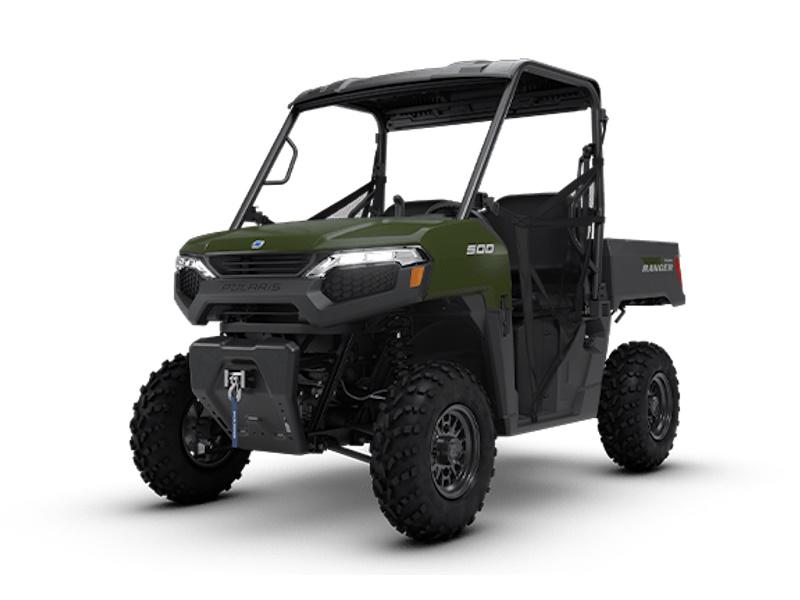 2026 Polaris Ranger 500 Base utility side-by-side from Polaris, right-side studio view