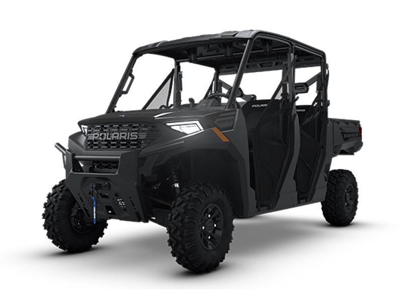 2026 Polaris Ranger Crew 1000 Premium utility side-by-side from Polaris, right-side studio view