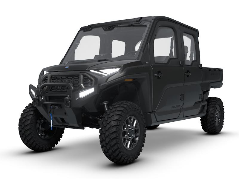 2026 Polaris Ranger Crew XD 1500 NorthStar Ultimate utility side-by-side from Polaris, right-side studio view