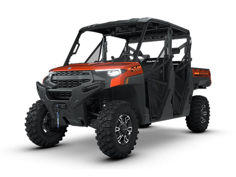 2026 Polaris Ranger Crew XP 1000 Premium utility side-by-side from Polaris, right-side studio view