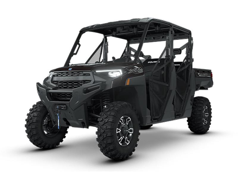2026 Polaris Ranger Crew XP 1000 Texas Edition utility side-by-side from Polaris, right-side studio view