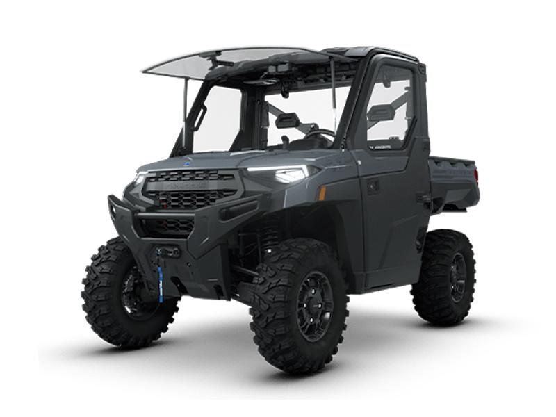 2026 Polaris Ranger XP 1000 NorthStar Premium utility side-by-side from Polaris, right-side studio view