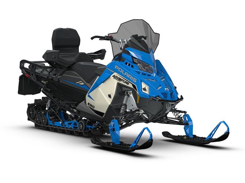 2027 Polaris 650 Voyageur Adventure Ultimate 155 2.0" Matte Silver Quartz