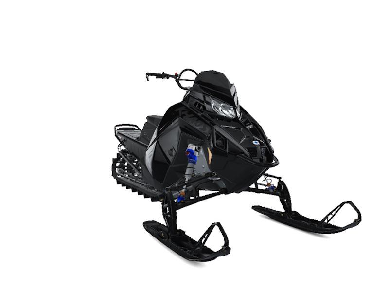 2027 Polaris Patriot Boost RMK Khaos 155 sport side-by-side from Polaris, right-side studio view